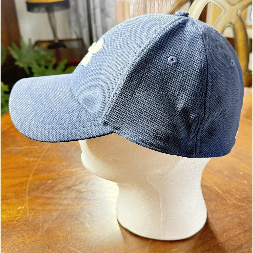 Under Armour Hat Cap Fitted Mens L/XL Blue Blitzing UA Classic Fit‎ Athletic